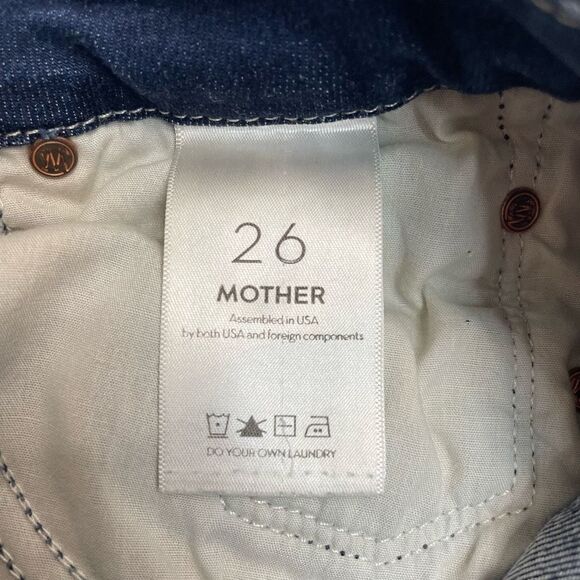 Mother Looker High-Rise Ankle Fray Skinny Jeans in Tongue And Chic Size 26 - Picture 10 of 13